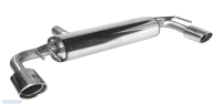 Bastuck Rear silencer with single tailpipe1 x oval 120 x...