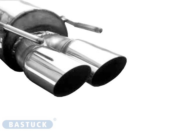 Bastuck Rear silencer with double tailpipes 2 x Ø 76 mm - Opel Calibra 2.0/V6/Turbo