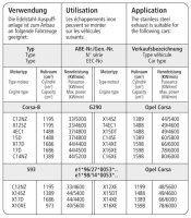 Bastuck Front silencer - Opel Corsa B / Opel Tigra S93 Coupé