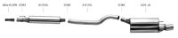 Bastuck Rear silencer with single tailpipe oval 153 x 95...