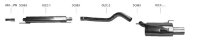 Bastuck Rear silencer with single tailpipe oval 120 x 80...