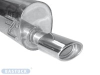 Bastuck Rear silencer with single tailpipe oval 120 x 80...