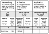 Bastuck Turboabgangsrohr - Opel Corsa D GSI/OPC Euro 4 Norm