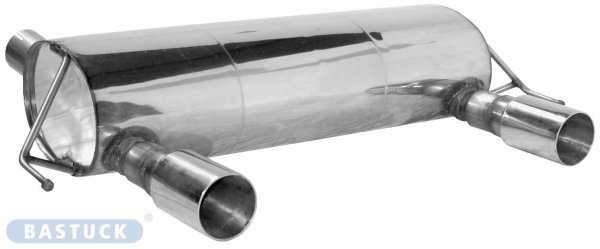 Bastuck Rear silencer with single tailpipe 1 x Ø 90 mm (RACE-Look) LH+RH - Opel Corsa D OPC