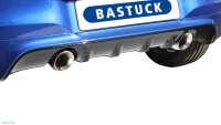 Bastuck Rear silencer with single tailpipe 1 x Ø 90 mm LH+RH cut 30° (RACE-Look) - Opel Corsa E OPC