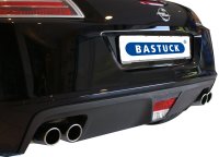 Bastuck Rear silencer with double tailpipes LH + RH 2 x Ø 76 mm with inward curl, cut 20° - Opel GT