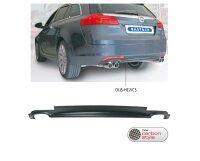 Bastuck Rear Valance insert with cut out for 2x double tailpipes, Carbon Style - Opel Insignia A Estate