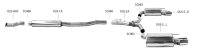 Bastuck Front silencer - Opel Insignia A (+OPC) 4WD