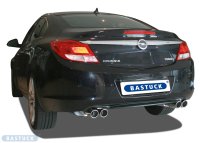 Bastuck Rear silencer with double tailpipes with inward curl 2 x Ø 76 mm LH - Opel Insignia A Saloon