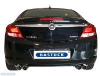 Bastuck Rear silencer with double tailpipes with inward curl 2 x Ø 76 mm LH - Opel Insignia A Saloon