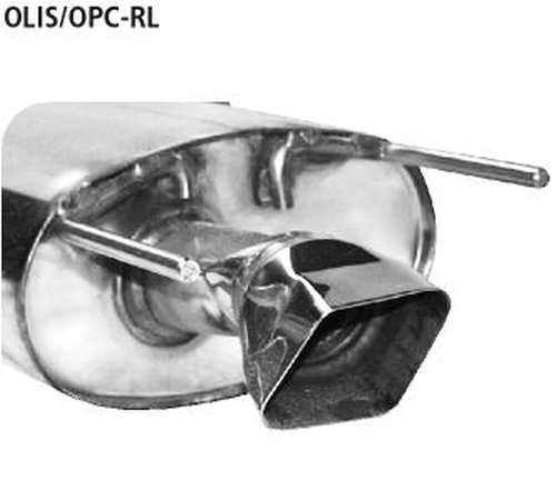 Bastuck Endschalldämpfer mit Einfach-Endrohr in Rautenform 100 x 60 mm LH - Ausgang links - Opel Insignia A OPC