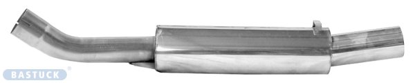 Bastuck Rear silencer with single tailpipe 1 x Ø 76 mm - Opel Kadett C