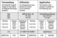 Bastuck Front silencer - Opel Signum / Opel Vectra C (+OPC)