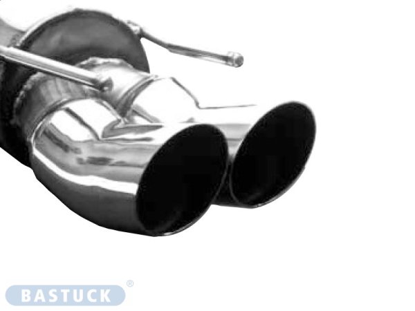 Bastuck Rear silencer DTM with double tailpipes Vectra 2 x Ø 76 mm - Opel Vectra A