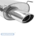 Bastuck Rear silencer with single tailpipe Oval LH 120 x...