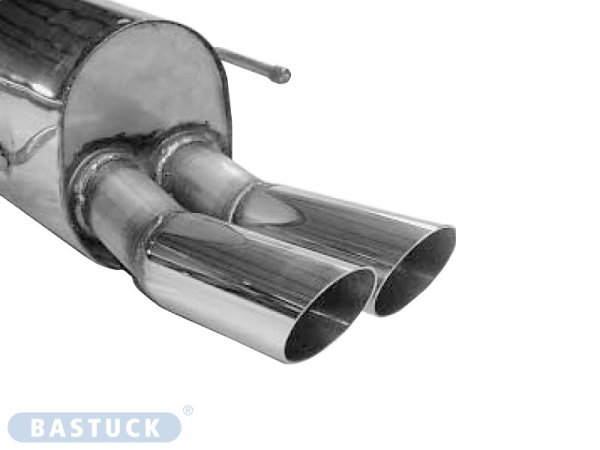 Bastuck Rear silencer with double tailpipes 2 x Ø 76 mm - Opel Zafira I