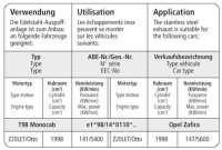 Bastuck Link pipe - Opel Zafira I OPC