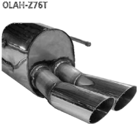 Bastuck Rear silencer with double tailpipes 2 x Ø...