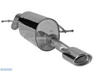 Bastuck Rear silencer with single tailpipe 1x Oval 120x80...