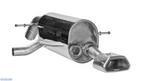 Bastuck Rear silencer RH with trapezoid tailpipe 1 x 114...