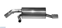 Bastuck Rear silencer RH with trapezoid tailpipe 1 x 114...