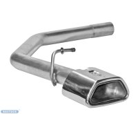 Bastuck Rear pipe set LH with trapezoid tailpipe 1 x 114...