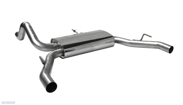 Bastuck  Rear silencer without exhaust flap, without tail pipes, for original rear apron LH+RH, 1 Ø 63 mm - Peugeot 308 GTI THP 270