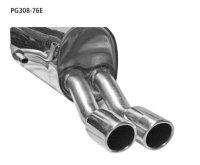 Bastuck Rear silencer with double tailpipe 2 x Ø...