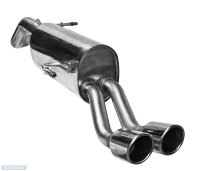 Bastuck Rear silencer LH with double tailpipe 2 x...