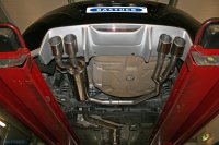 Bastuck Rear silencer LH with double tailpipe 2 x Ø 90 mm with inward curl, cut 20° - Peugeot RCZ