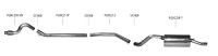 Bastuck Rear silencer with 2 x exit tailpipe Ø 51,0 mm for original rear valance exit - Peugeot RCZ R