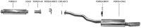 Bastuck Rear silencer with single tailpipe 1x Oval 105x75...