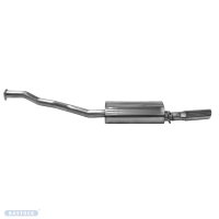 Bastuck Rear silencer with single tailpipe 1x Oval 110x75...