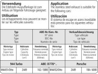 Bastuck Endschalldämpfer mit Abgasklappe und Einfach-Endrohr 1x Oval 120x80 mm - 81-91 Porsche 924 Turbo / 88-91 Porsche 944 Turbo (S)