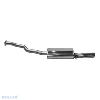 Bastuck Rear silencer with single tailpipe 1x Oval 120x80...