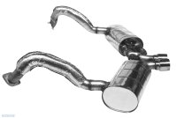 Bastuck Sport exhaust system with axle tubes with...