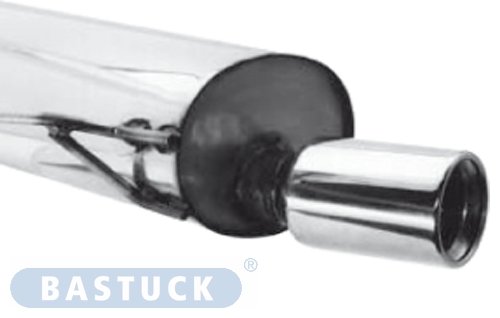 Bastuck Rear silencer with single tailpipe 1 x Ø 100 mm - Renault Clio 2 1.2 / 1.4 8V/16V / 1.6 8V/16V / 1.5 Diesel / 1.9 Diesel