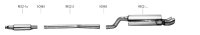 Bastuck Rear silencer with single tailpipe oval 153 x 95...