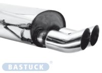 Bastuck Rear silencer with double tailpipes DTM 2 x...