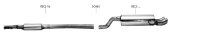 Bastuck Front silencer - Renault Clio 2 1.4 16V / 1.6 16V...