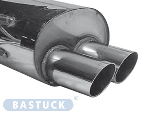 Bastuck Rear silencer with double tailpipes 2 x Ø 76 mm - Renault Clio 2 2.0 16V