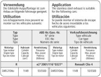 Bastuck Vorschalldämpfer - Renault Clio 4 1.0T/1.2