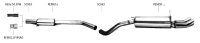 Bastuck Rear silencer with single tailpipe 1 x Ø 100 mm - Renault Megane 1 (5-Door/Convertible) / Renault Scenic