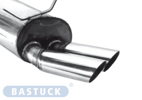 Bastuck Rear silencer with double tailpipes 2 x Ø 76 mm - Renault Megane 1 Grandtour (Estate)