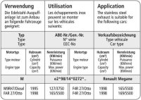 Bastuck Flexibles Verbindungsrohr - Renault Megane 2 RS 2.0T (+RS CDT Diesel) / Megane 3 Benziner Turbo (+RS)