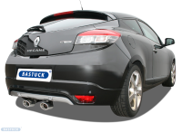 Bastuck Rear silencer with double tailpipes 2 x Oval 120 x 80 mm - Renault Megane 2 RS 2.0T (+RS CDT Diesel)