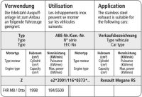 Bastuck Vorschalldämpfer - Renault Megane 3 Benziner Turbo (+RS)