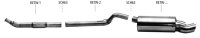 Bastuck Rear silencer with single tailpipe oval 153 x 95...