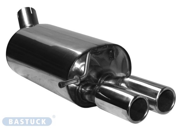 Bastuck Rear silencer with double tailpipes 2 x Ø 70 mm - Renault Twingo 2