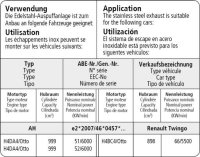 Bastuck Endschalldämpfer mit Doppel-Endrohr 2 x Ø 76 mm, LH + RH, 20° schräg geschnitten - Renault Twingo 3